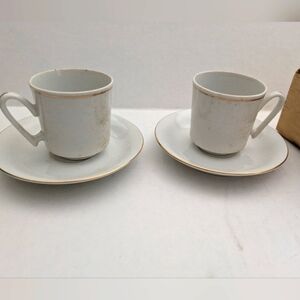 THE TOSCANY COLLECTION China PLATE/CUPS 4 Cups & Saucers.